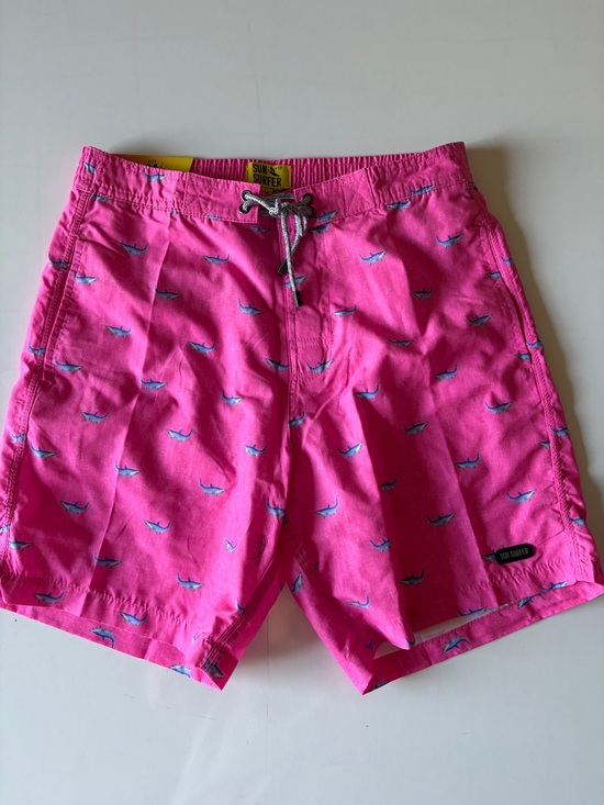 Sun surfer Other - New sun surfer pink shark board swim shorts men’s medium mesh line quick dry